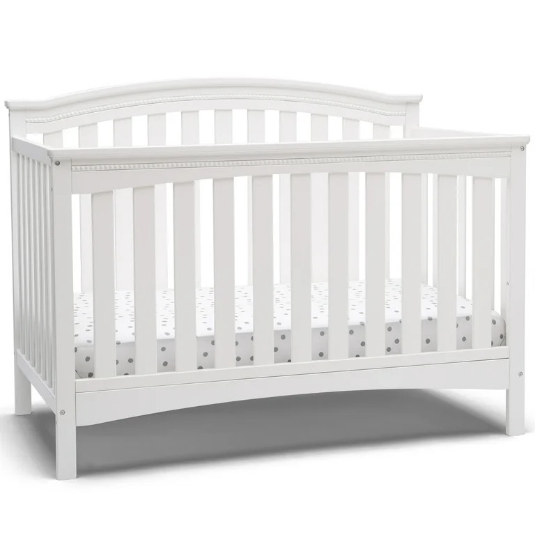 Delta Children Waverly 6-in-1 Convertible Baby Crib, Bianca White | Walmart (US)