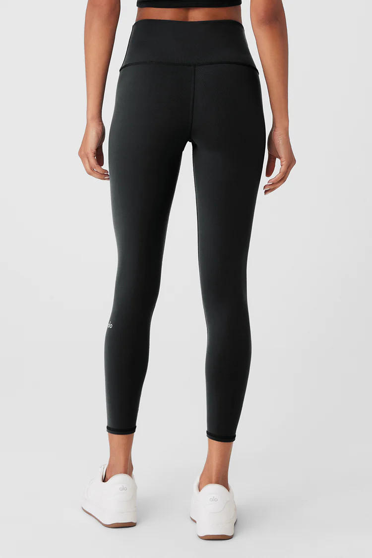 7/8 High-Waist Airbrush Legging - Black | Alo Yoga (US)
