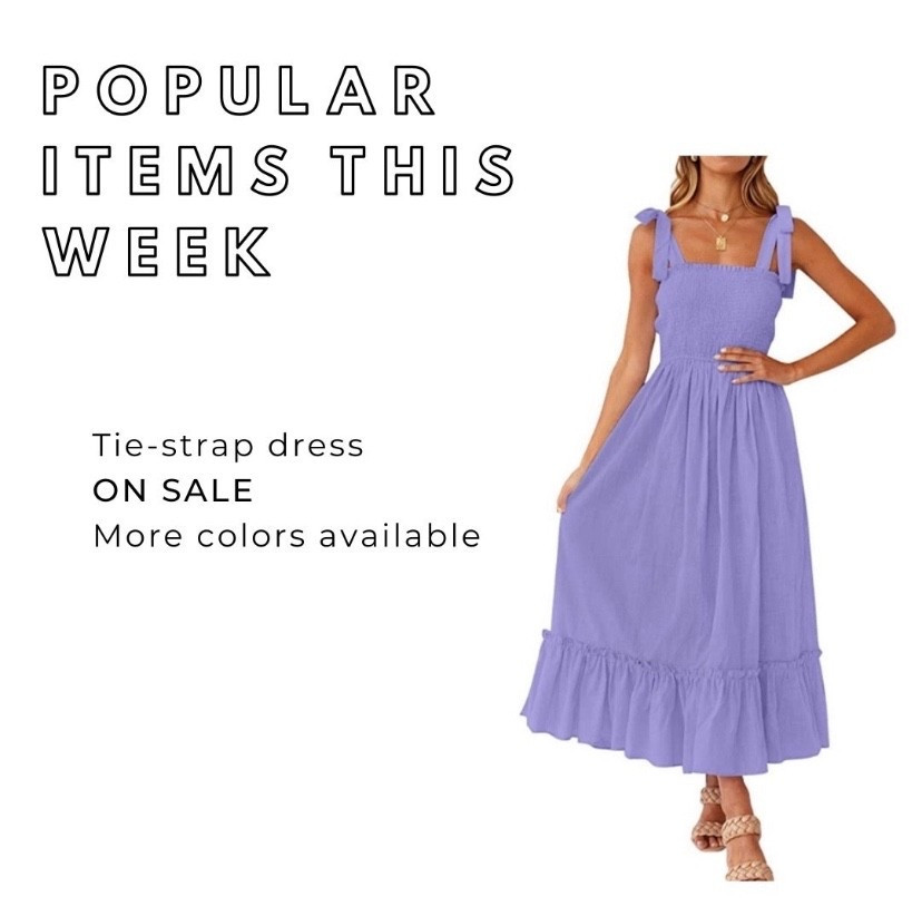 Spring dresses - tie-shoulder, square Neck, smocked bodice, ruffle dress; so cute and a flattering style 


#amazon #springoutfit2026 #easterdress #springdress 

#LTKSaleAlert #LTKOver40 #LTKSeasonal #LTKU
