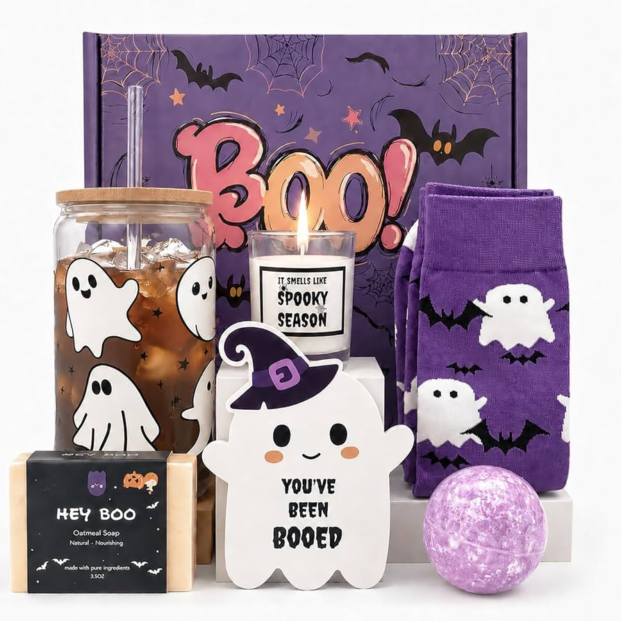 MHSMHL Boo Basket Stuffers for Women, Halloween Gifts for Women | Amazon (US)