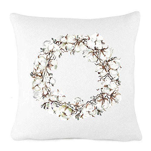 Bonnie Jeans Homestead Prints Farmhouse Throw Pillow- Cotton Wreath- Spring Pillow Cover- Home De... | Walmart (US)