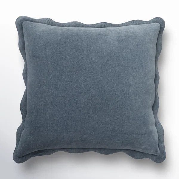 Collier Scalloped Edges Cotton Throw Pillow | Birch Lane