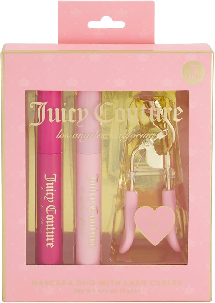 Juicy Couture Mascara Duo & Lash Curler – Dual Mascara Shades of Black, Intense Volume & Luciou... | Amazon (US)