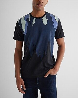 Abstract Forest Skyline Graphic T-Shirt | Express