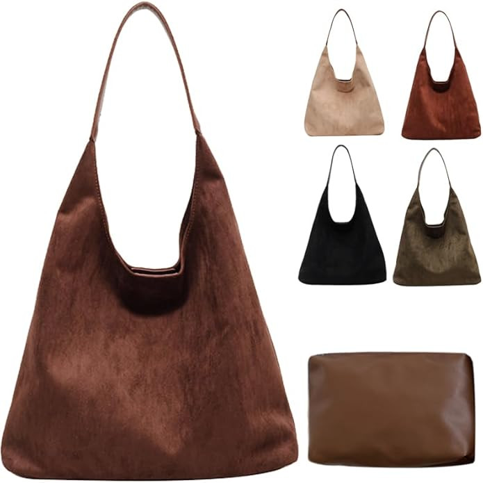 Suede Bags for Women 2024 New Suede Tote Bag for Women Suede Bag for Women Suede Purse Bag | Amazon (US)