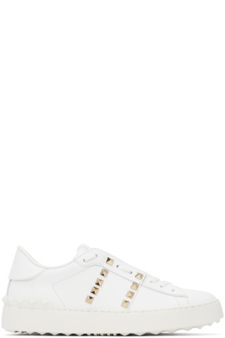 White Rockstud Untitled Sneakers | SSENSE
