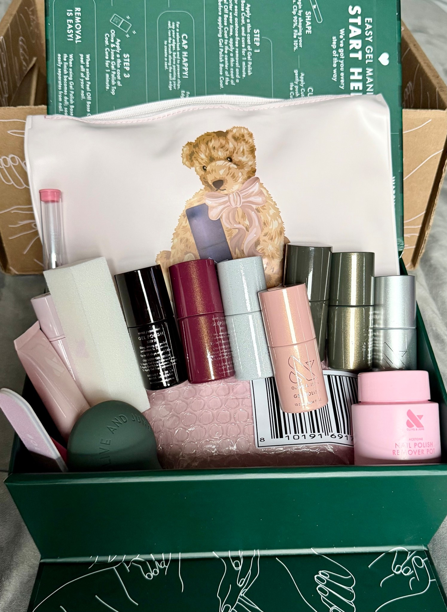 The ultimate at-home gel mani kit! 💅 This Olive & June set has everything you need for salon-quality nails, plus the cutest bear pouch for storage.

#LTKBeauty #LTKgrwm