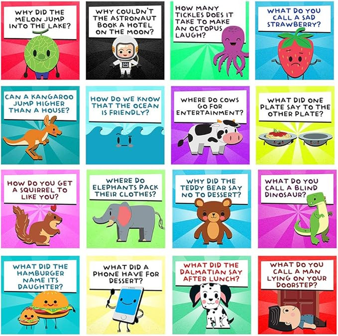 70 Joke Cards for Kids - Lunchbox Notes - Inspirational Motivational Cards for Children - Jokes a... | Amazon (US)