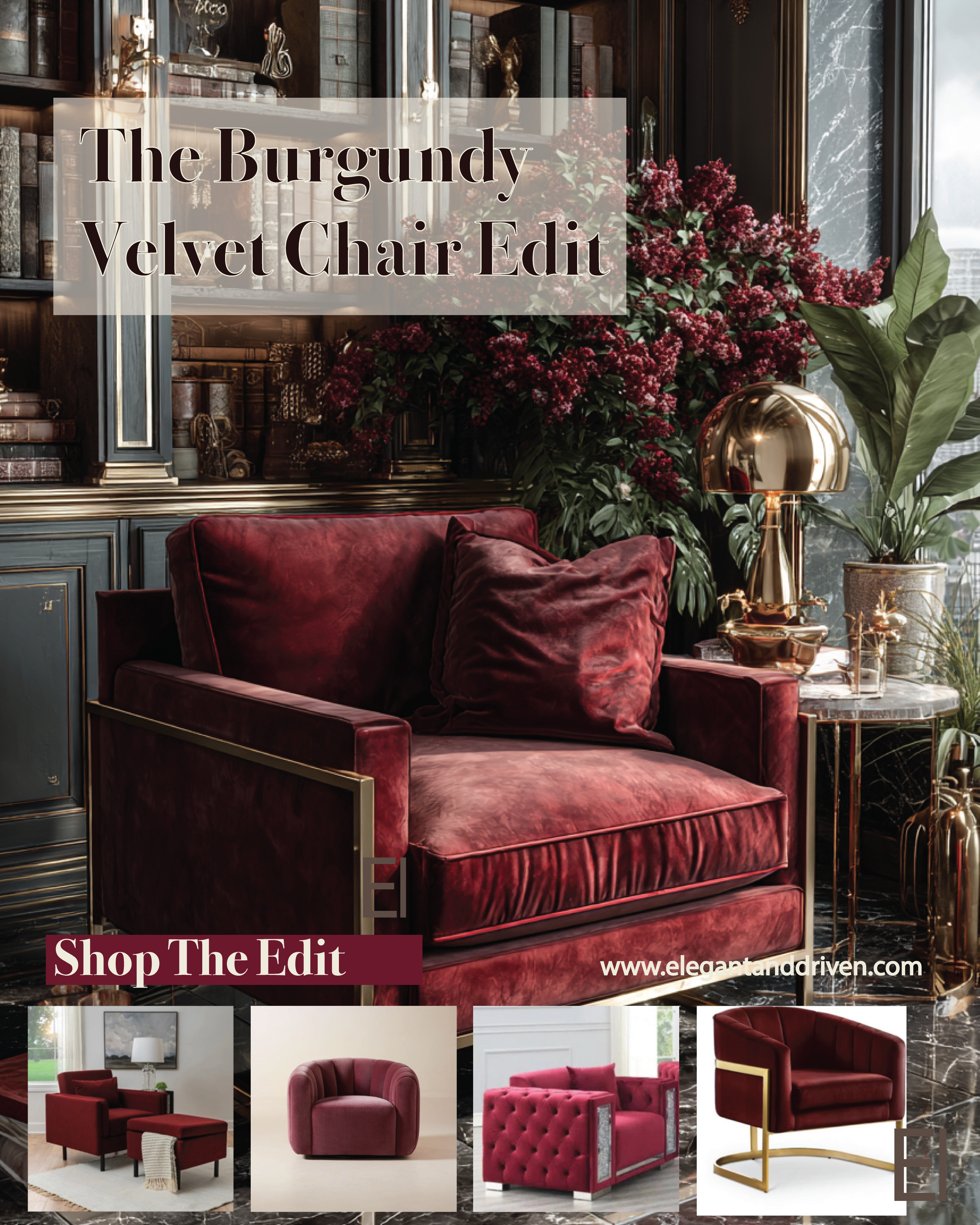 Rich, romantic, and timeless — Burgundy velvet adds depth and drama to any space.
Style it with gold accents or dark wood tones for an old-world luxury feel.

🛋️ Shop The Edit:
Elegant statement chairs in shades of deep red and wine — perfect for cozy corners or reading nooks.
#HomeDecor #VelvetChair #InteriorDesign #ElegantHome #BurgundyDecor #StatementPieces 

 #LTKHome