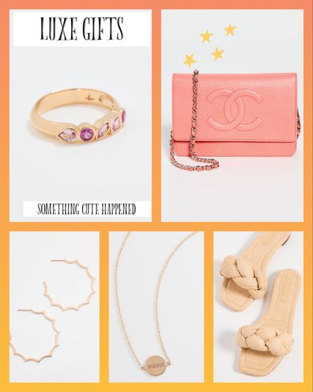Luxe gifts
Gifts for her
Splurge worthy gifts
Chanel bag
Ring
Earrings
Raffia sandals

#LTKGiftGuide #LTKSeasonal #LTKstyletip