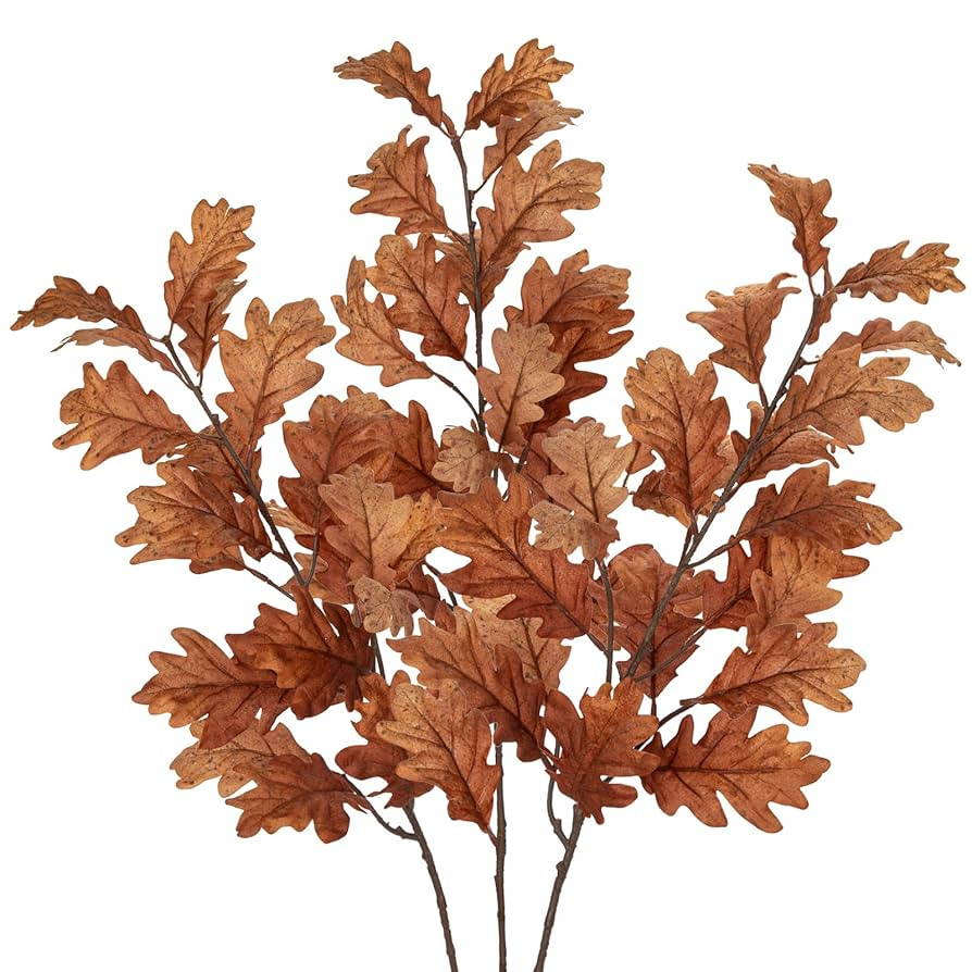 3 Pcs Artificial Fall Branch Decorations for Home, 30" Fake Fall Stems Plants Indoor, Faux Long A... | Amazon (US)
