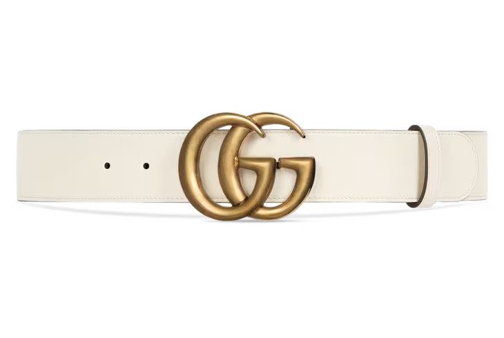 Leather belt with Double G buckle | Gucci (US)