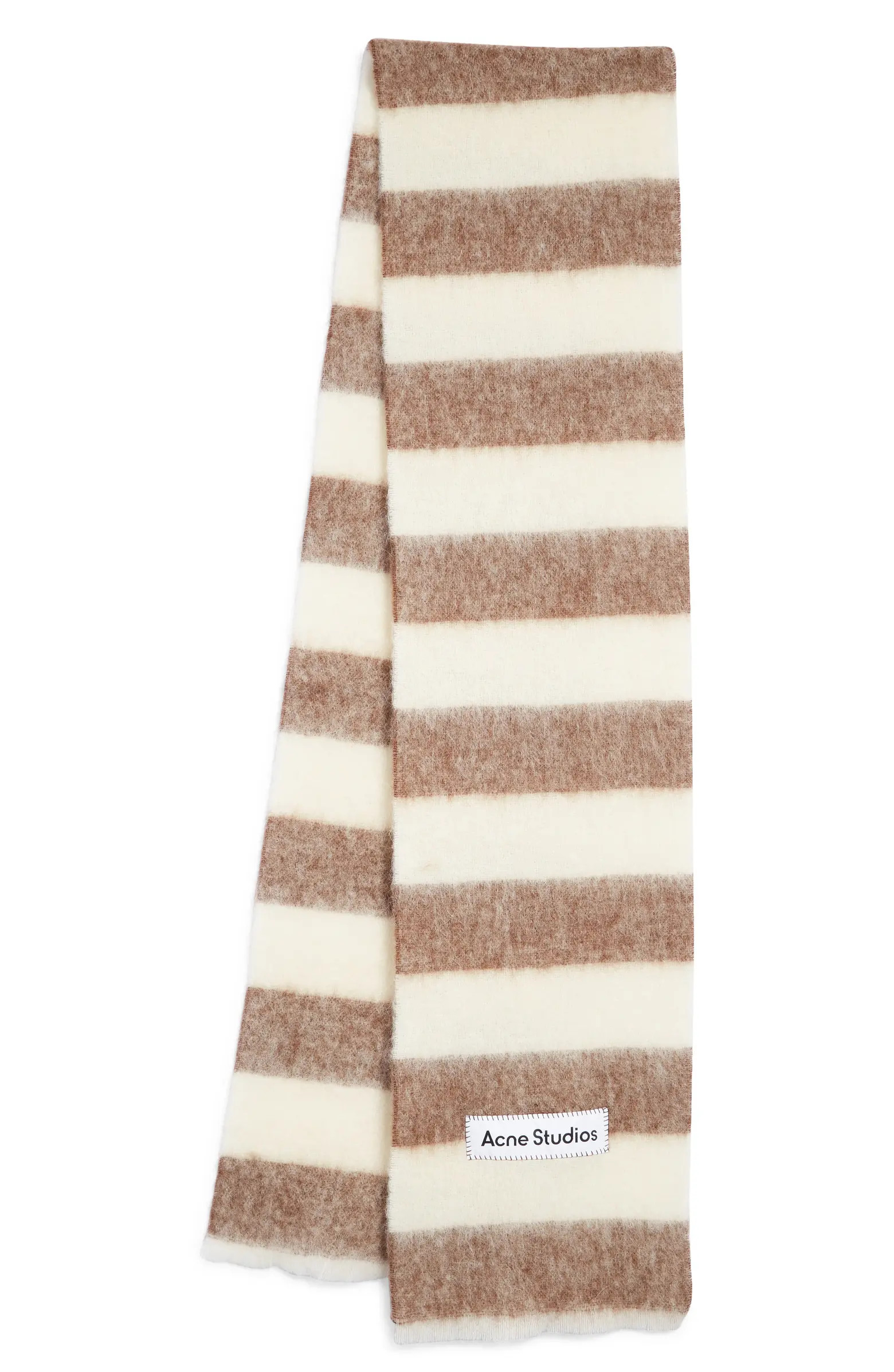 Acne Studios Vally Stripe Alpaca, Wool & Mohair Blend Scarf | Nordstrom | Nordstrom