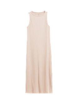 Fitted Sleeveless Rib-Knit Midi Sweater Dress for Women | Old Navy (US)