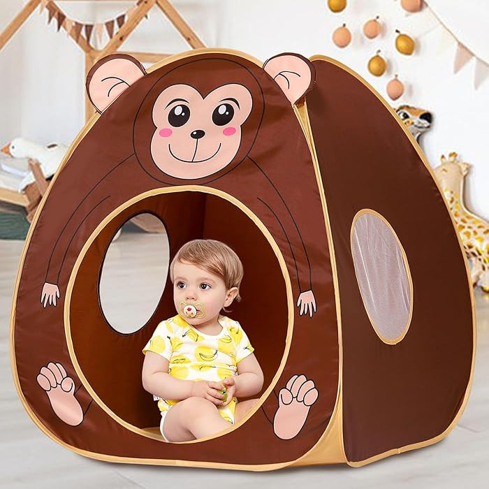 Kids Play Tent BOENBRO Pop Up Tent for Kids Foldable Play Tent Playhouse with Storage Bag Toddler... | Amazon (US)