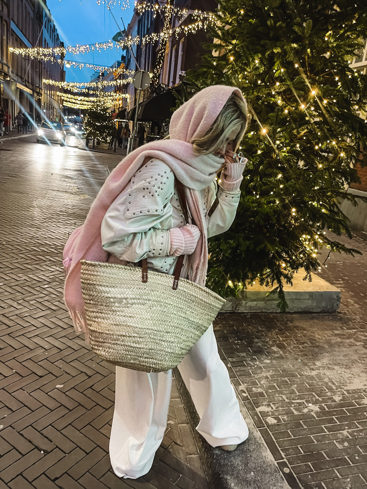 Winter ready wearing this cozy scarf available in 7 cute colors.. added this wide leg white trousers and a cute vintage leather jacket 🤍 also linked a cute basket bag we found online xoxo M&E


#LTKSeasonal #LTKHoliday #LTKStyleTip