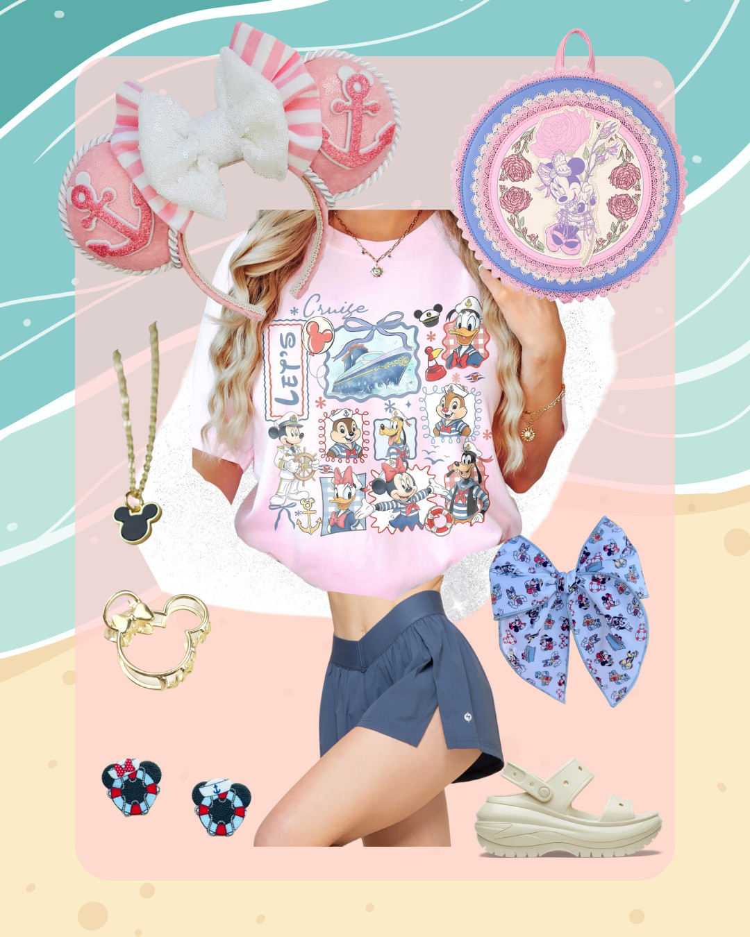 Pink Disney cruise outfit 

 #LTKootd #LTKMidsize #LTKPlusSize