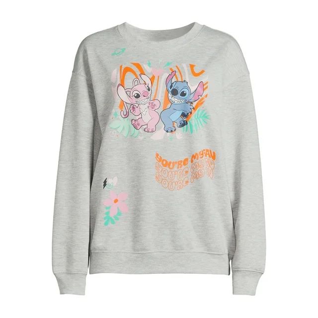 Stitch Juniors’ Graphic Sweatshirt, Sizes XS-XXXL | Walmart (US)