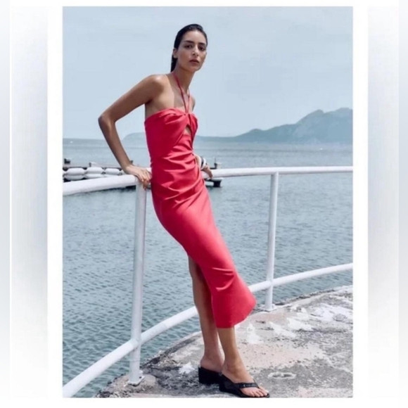 Zara Strapless Red Dress | Poshmark