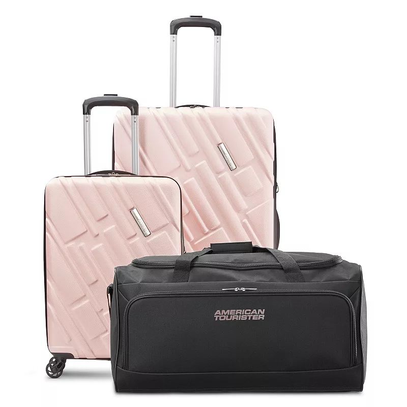 American Tourister Ellipse 3-Piece Hardside Spinner Luggage Set, Med Pink, 3 Pc Set | Kohl's