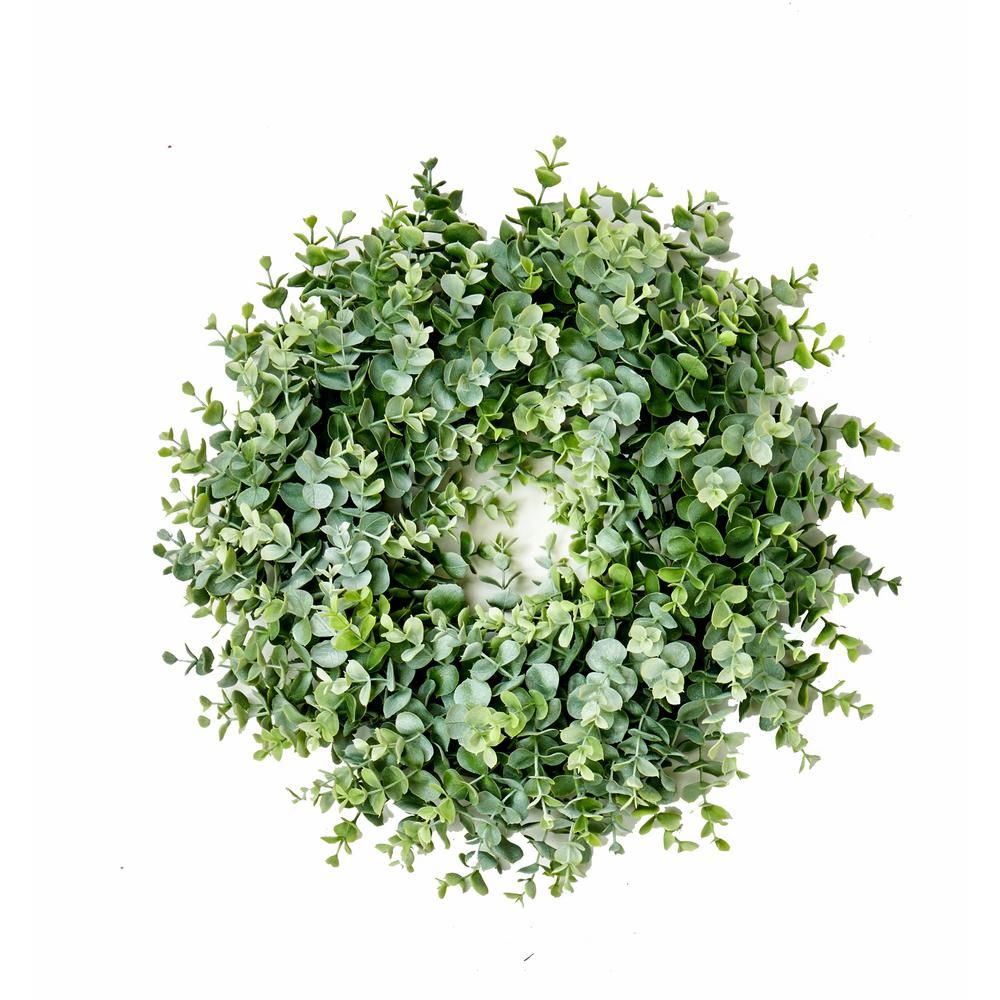 16 in. Eucalyptus Wreath | The Home Depot