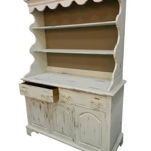 Shabby Painted Hutch Mid Century Painted Hutch Vintage White | Etsy | Etsy (US)
