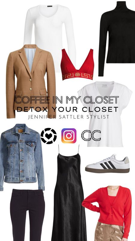 Coffee In My Closet
There are so many sales right now but before I buy one more thing I’m doing a mini closet detox and inventory. These are some of my favorite closet essentials from my New Wardrobe Checklist that are available today. My closet is packed but these are some of pieces I use the most to make outfits. 