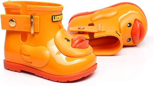 Toddler Boys Girls Rainshoes Waterproof Boot for 1-8 Years Old Children Cartoon Duck Animals Galo... | Amazon (US)