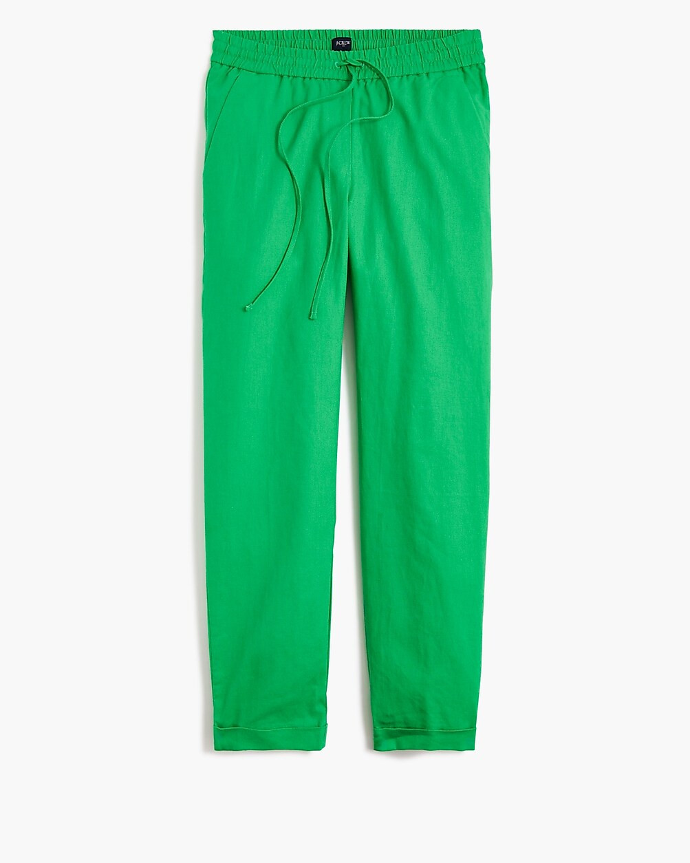Linen-cotton blend drawstring pant | J.Crew Factory
