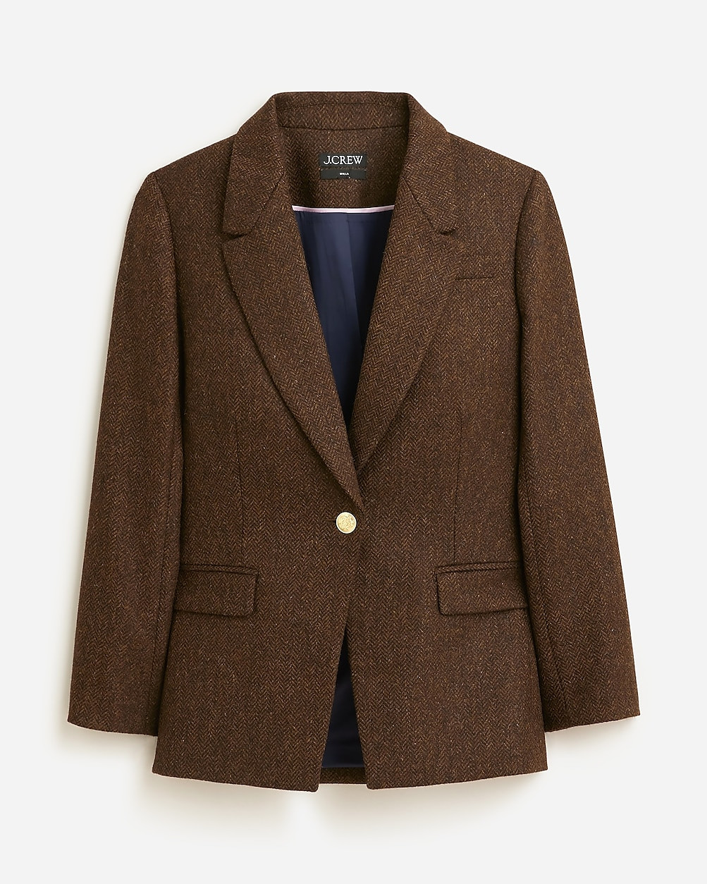 Willa blazer in brown herringbone | J. Crew US