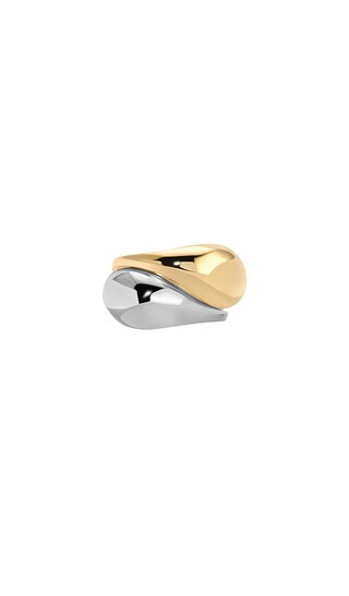 The Dome Pinky Stack in 14k Gold Plated & Sterling Silver | Revolve Clothing (Global)