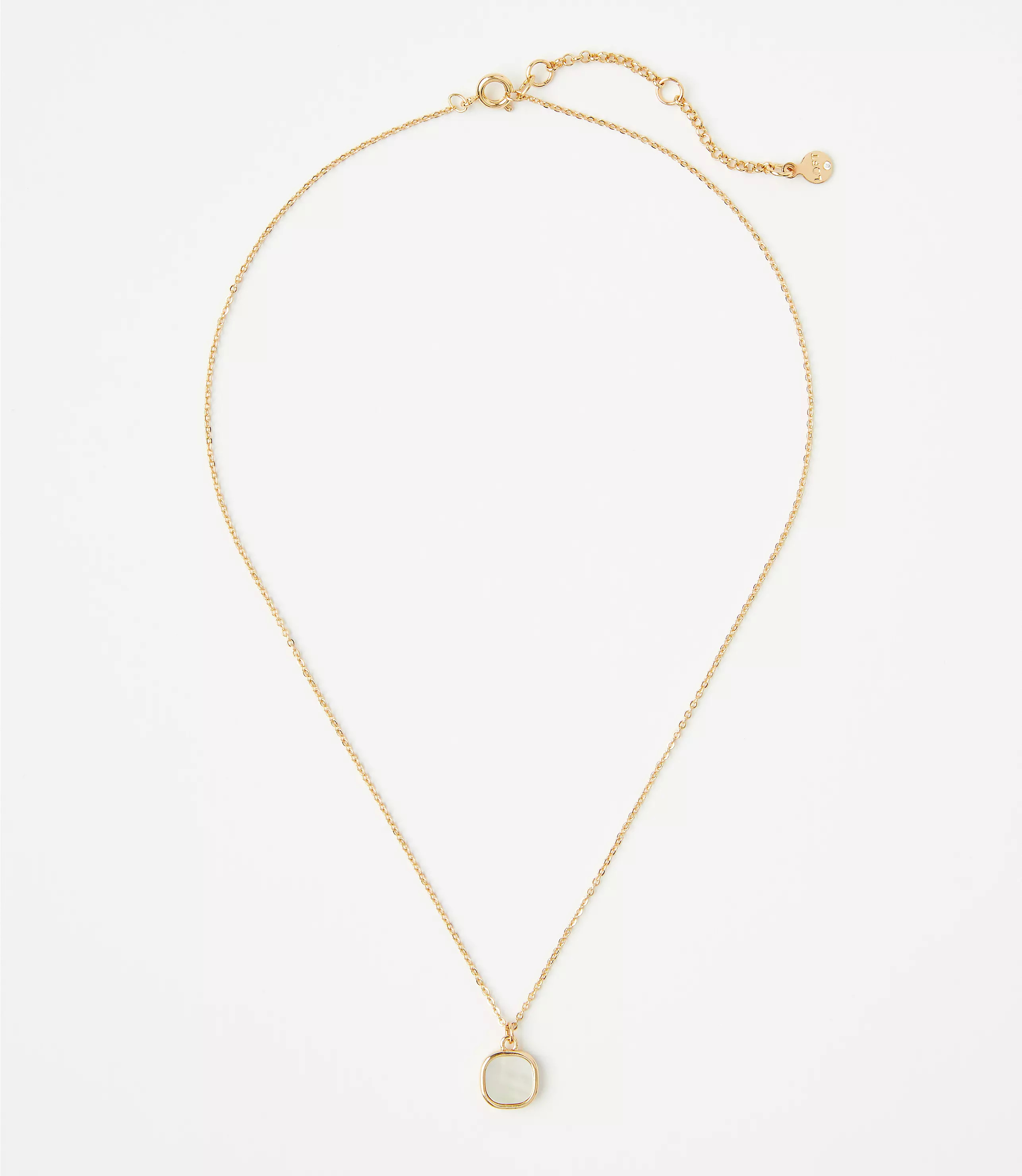 Rounded Square Necklace | LOFT