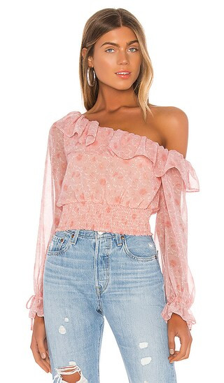 Juliette Top in Pink Gabriela Floral | Revolve Clothing (Global)
