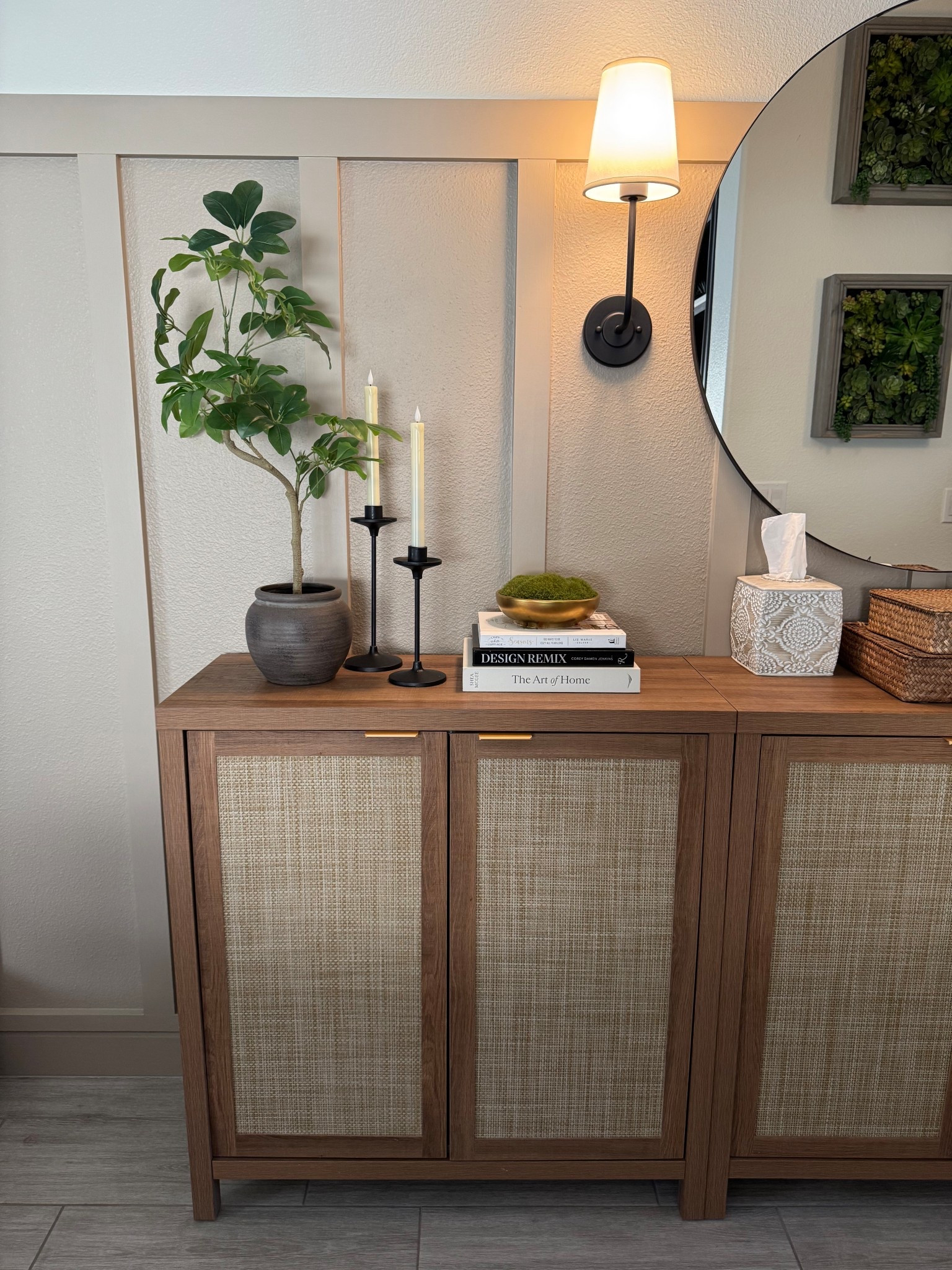 This entry cabinet has been great for storing and hiding all the things like shoes. 

#LTKHome