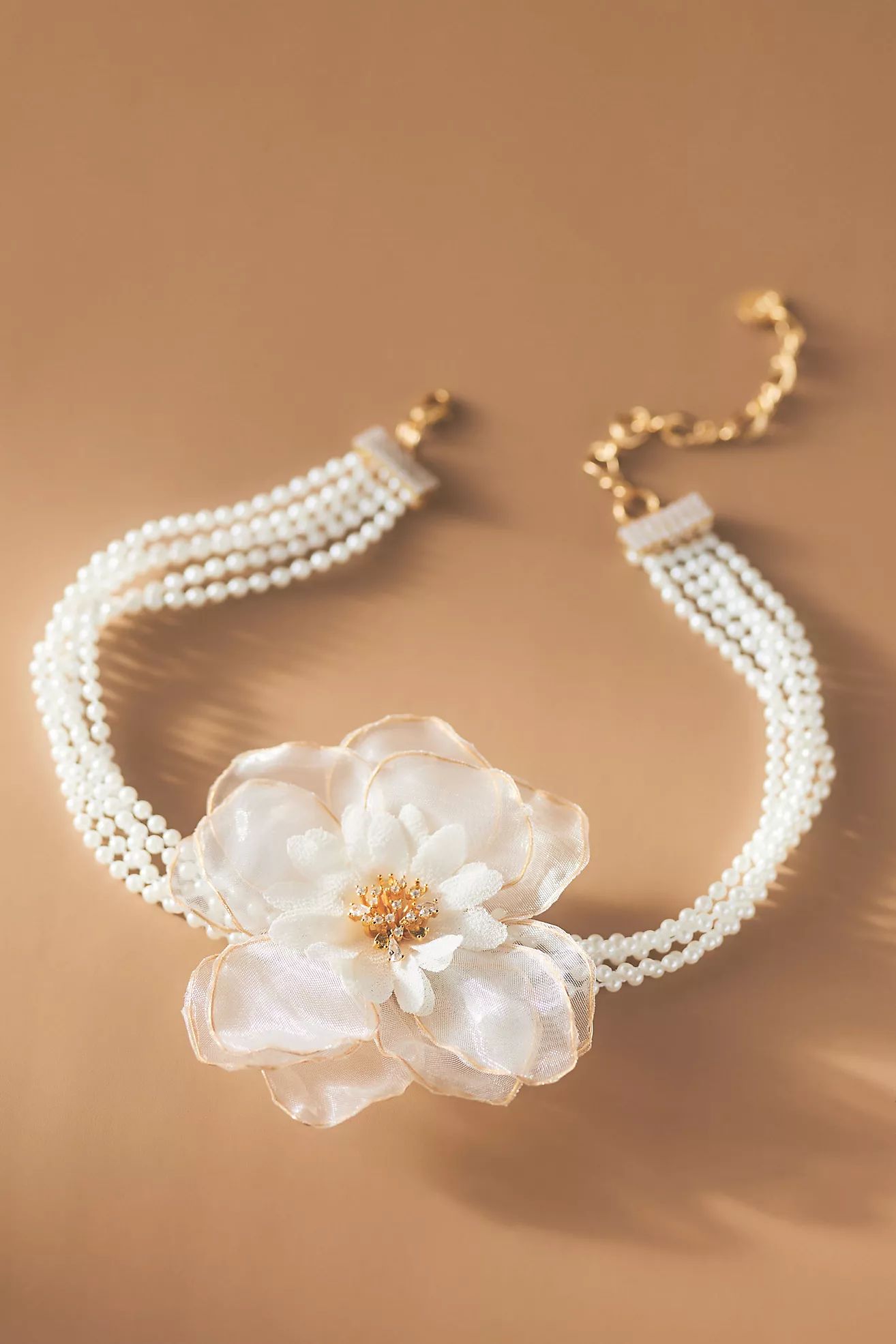 3D Floral Choker Necklace | Anthropologie (US)