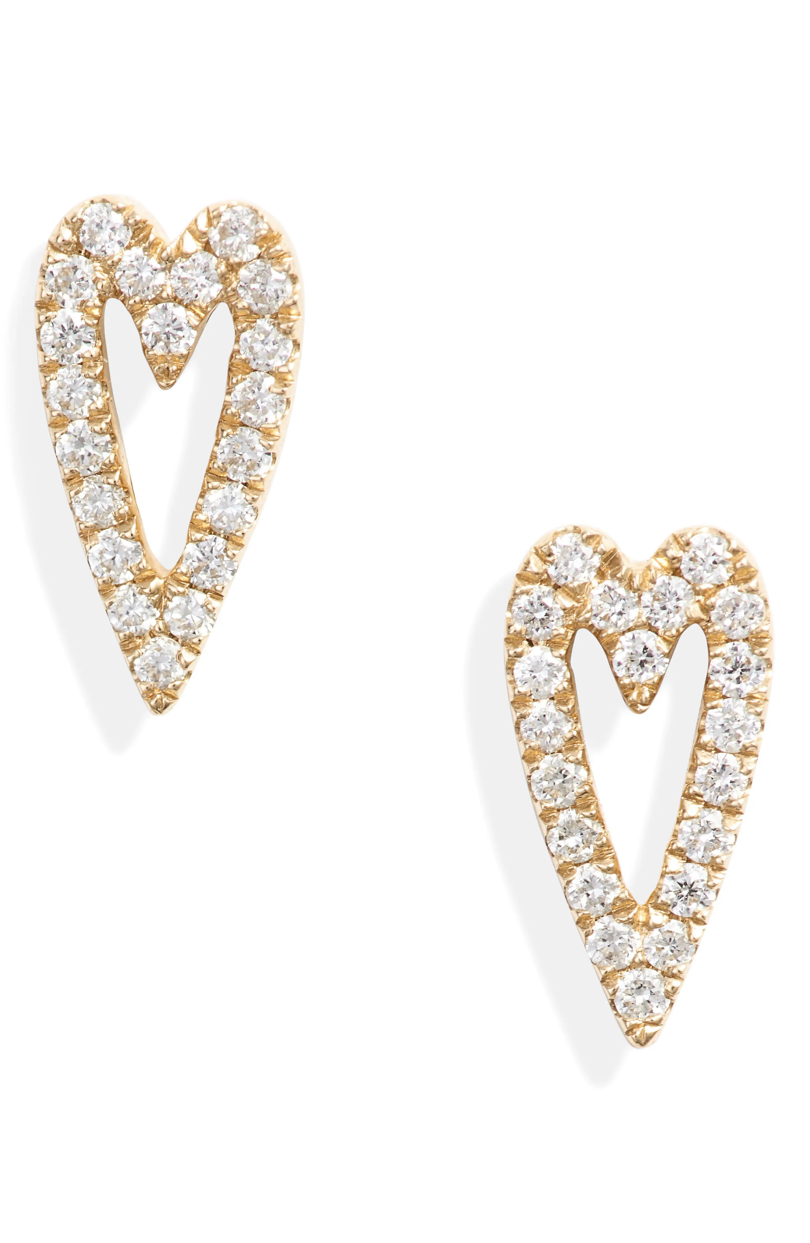 Bony Levy Diamond Open Heart Earrings (Nordstrom Exclusive) | Nordstrom