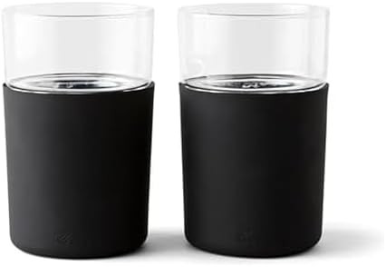 Rabbit Freezable Beer Glasses, 2 Count (Pack of 1), Black | Amazon (US)