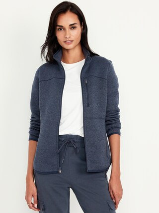 Fleece-Knit Zip Jacket | Old Navy (US)