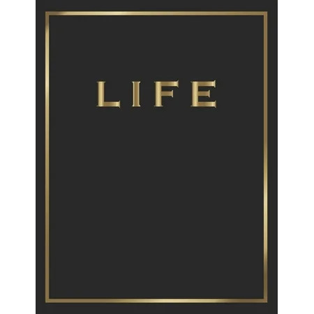 Life : Gold and Black Decorative Book - Perfect for Coffee Tables, End Tables, Bookshelves, Interior | Walmart (US)