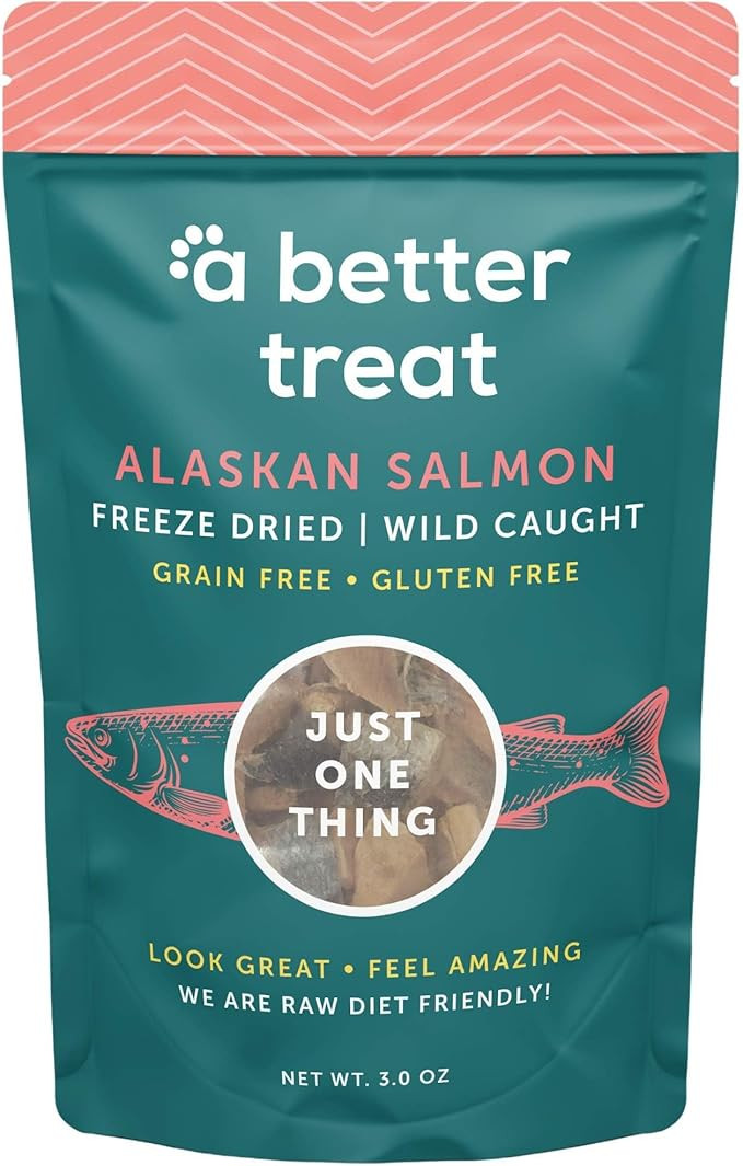 A Better Treat – Freeze Dried Salmon Dog Treats, Wild Caught, Single Ingredient | Natural High ... | Amazon (US)