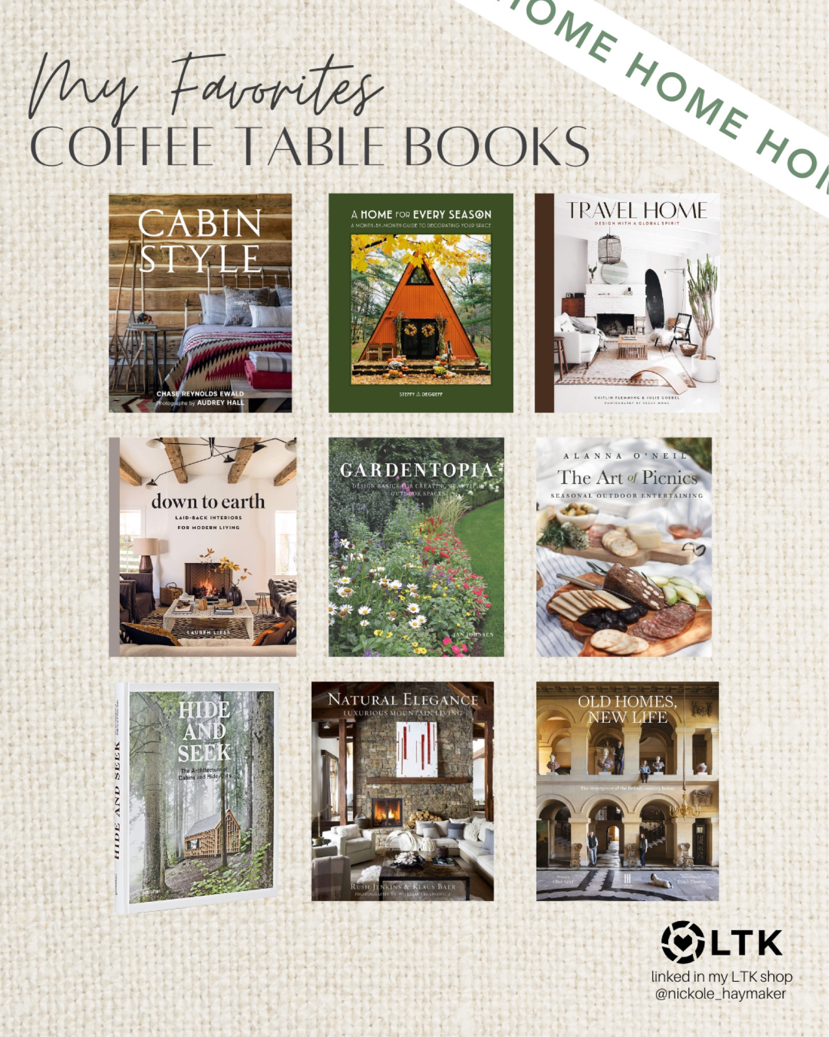 Relinking all my favorite coffee table books in our house! 📚

#books #coffeetablebooks #amazonbooks #homedecor #decor

#LTKSeasonal #LTKFindsUnder50 #LTKHome