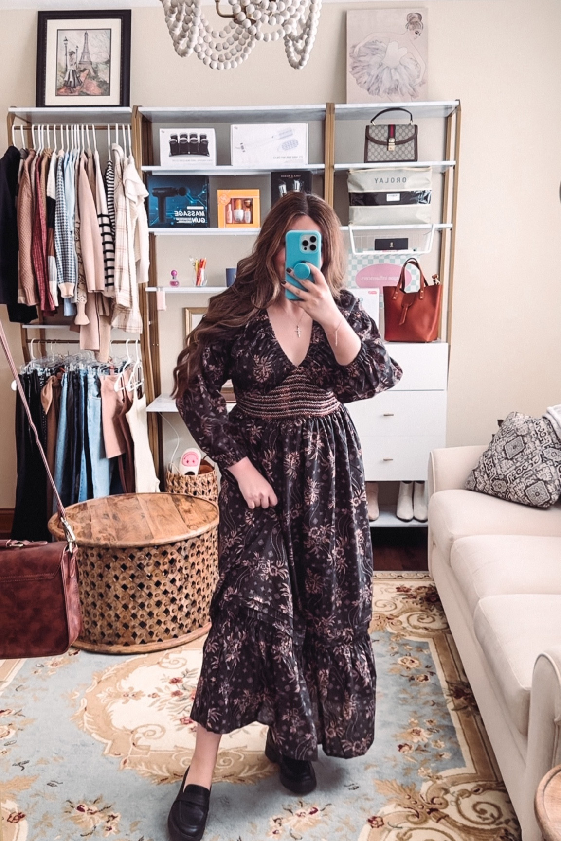 Fall dress fits TTS. Waist band is elastic.
🔑 Free people, Amazon dress, fall fashion, fall outfits, maxi dress, Thanksgiving outfit idea 

#LTKSeasonal #LTKstyletip #LTKHoliday