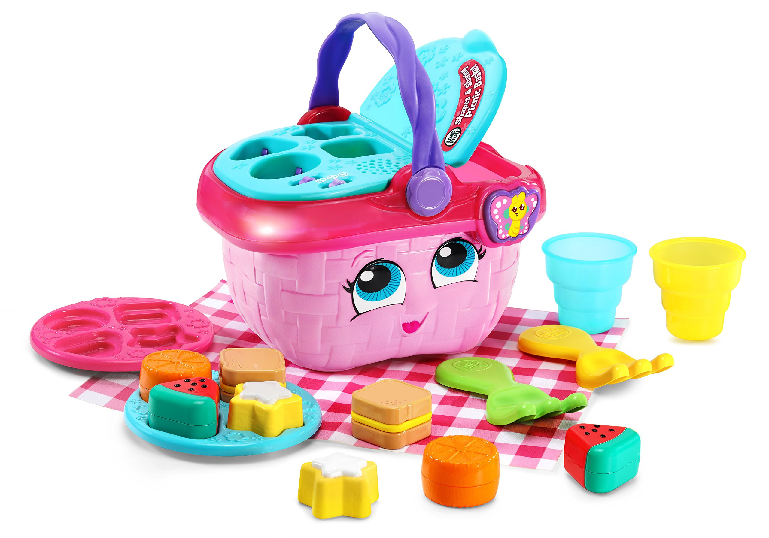 LeapFrog Shapes and Sharing Picnic Basket, Pink | Amazon (US)