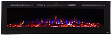 Amazon.com: Touchstone 80004 - The Sideline Electric Fireplace - 50 Inch Wide - in Wall Recessed ... | Amazon (US)