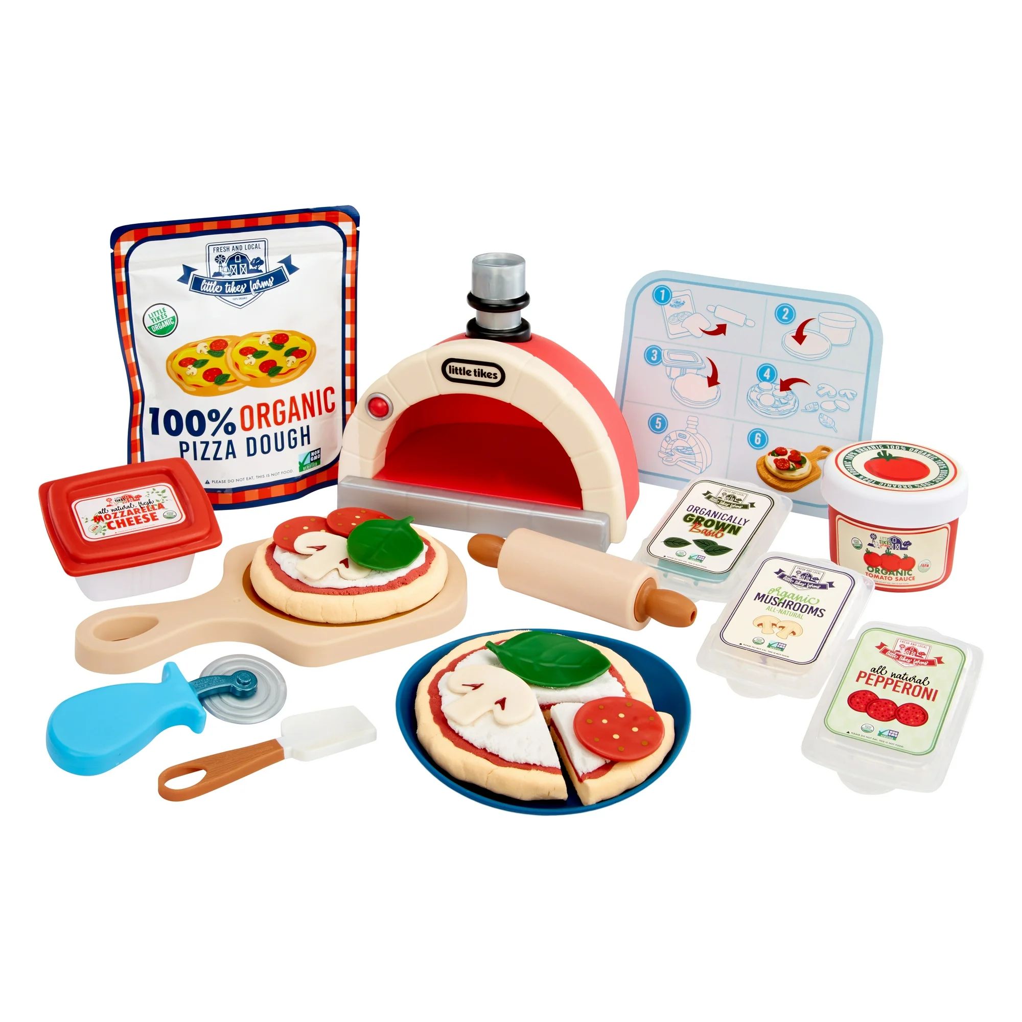 Little Tikes Creative Chefs Pizza Kit with Special Make-It Mix Play Sand, 18+ Accessories, Realis... | Walmart (US)