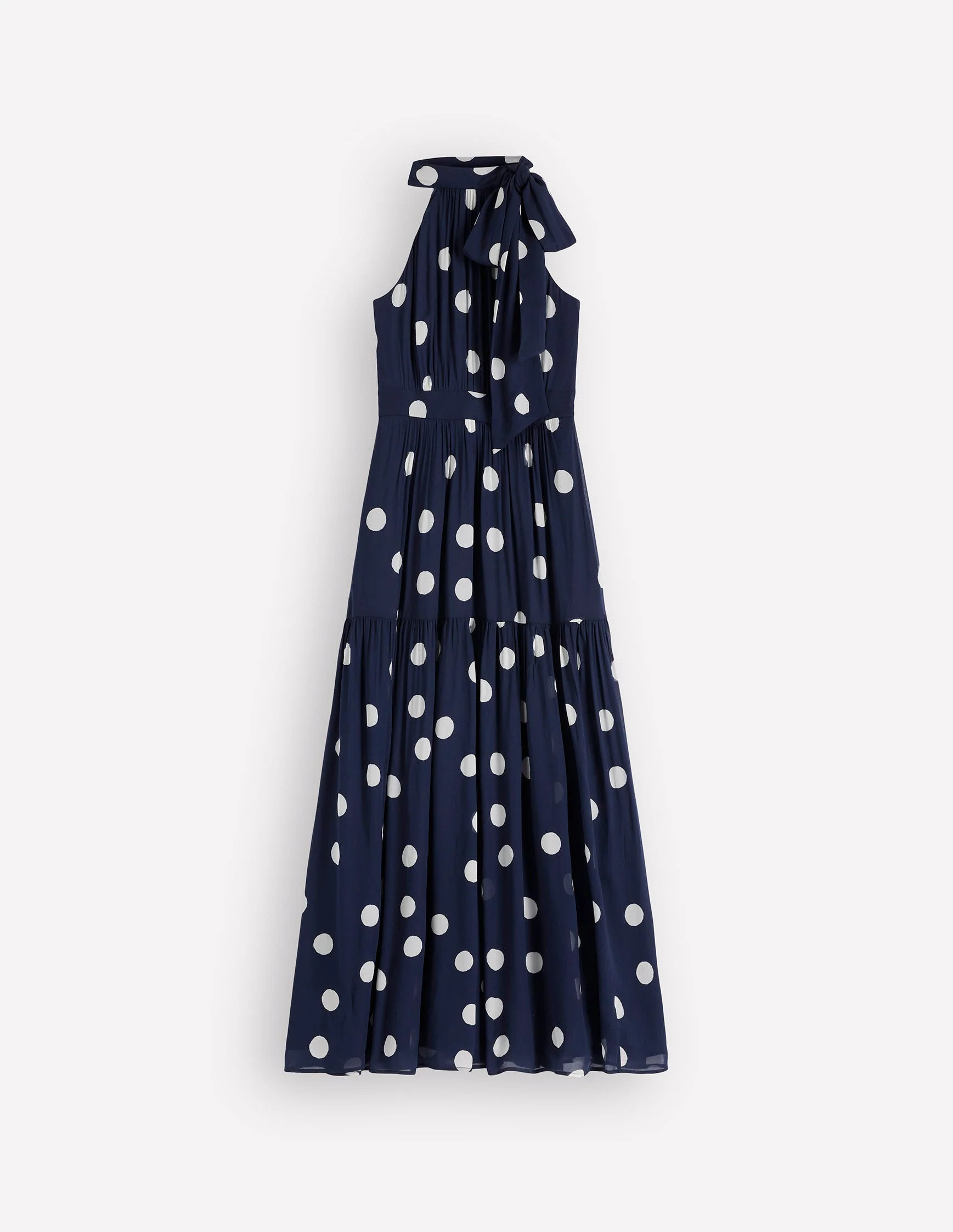 Roisin Tie Neck Maxi Dress
                    
                      
                        Na... | Boden UK