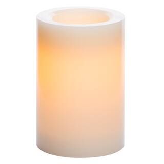 Vanilla Scented LED Pillar Candle with Timer By Ashland®, 4" x 6" | Michaels Stores