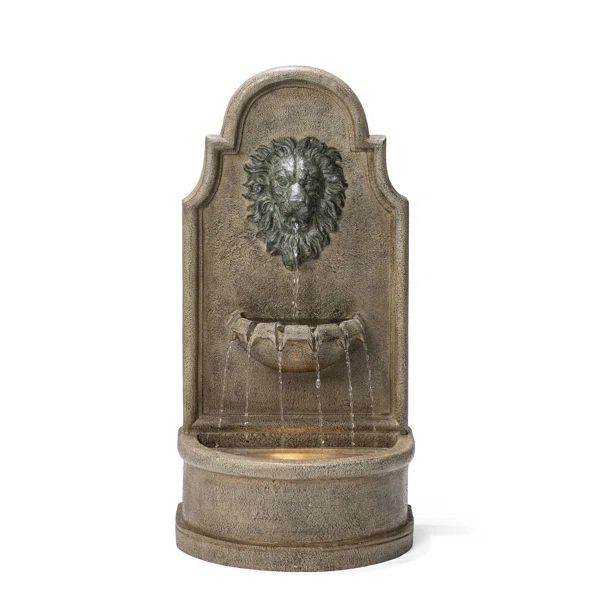 Hand Crafted Outdoor Weather Resistant Floor Fountain with Light | Wayfair North America