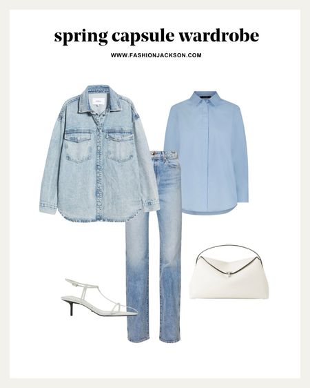 2024 Spring Capsule Wardrobe #springfashion #capsulewardrobe #springoutfit #springcapsule #denimshacket #toteme #fashionjackson 

#LTKfindsunder100 #LTKstyletip #LTKSeasonal