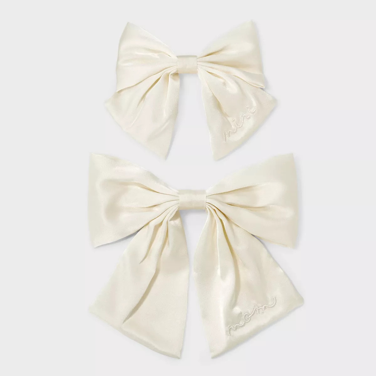 Mommy & Me Hair Bow Set 2pc - A New Day™ Cream | Target